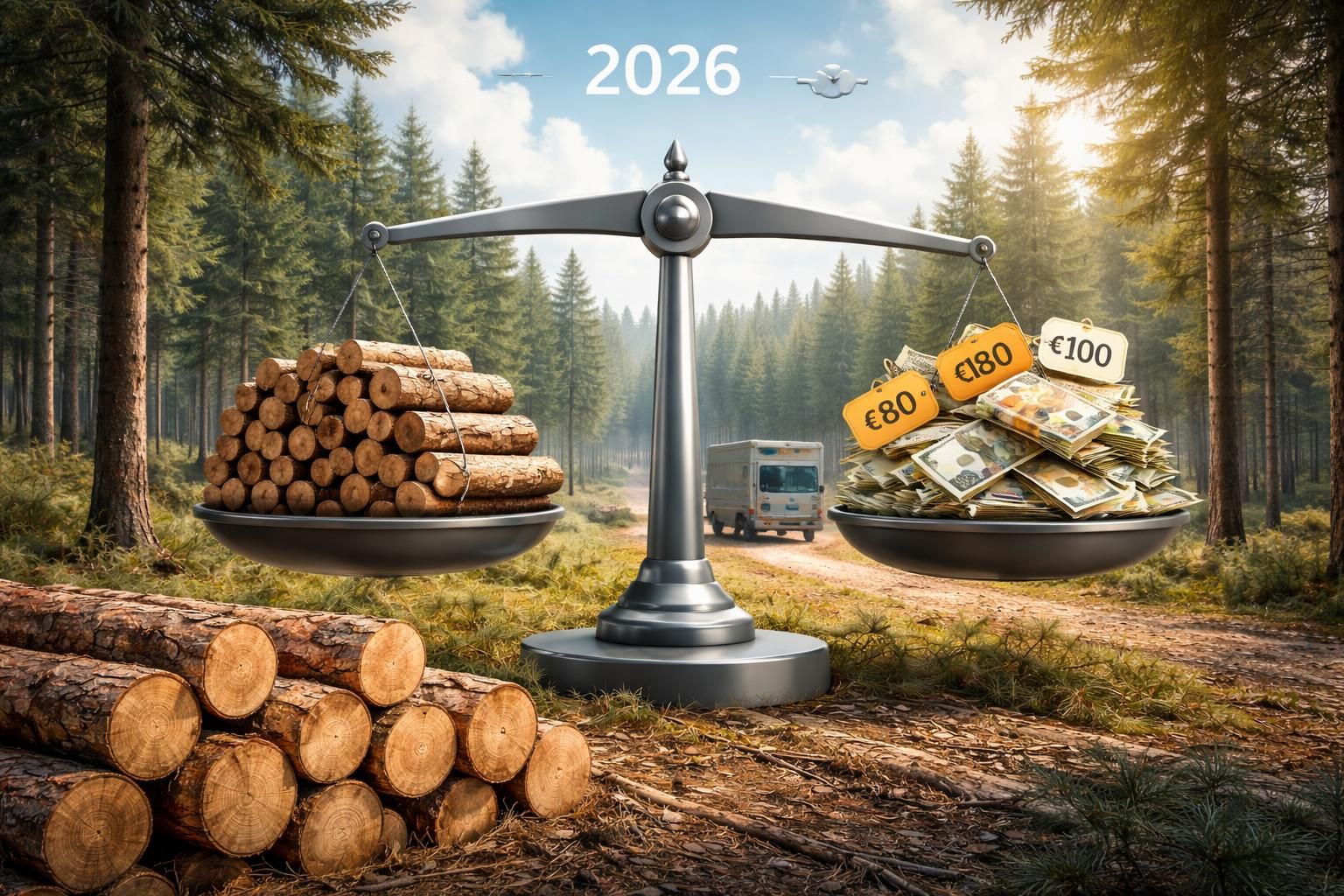 analyse de l'impact de la demande sur l'évolution des prix du stère de bois résineux de 50 cm en 2026, avec projections et facteurs influençant le marché.